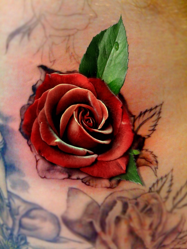 Creation of Rose tatoo: Step 5